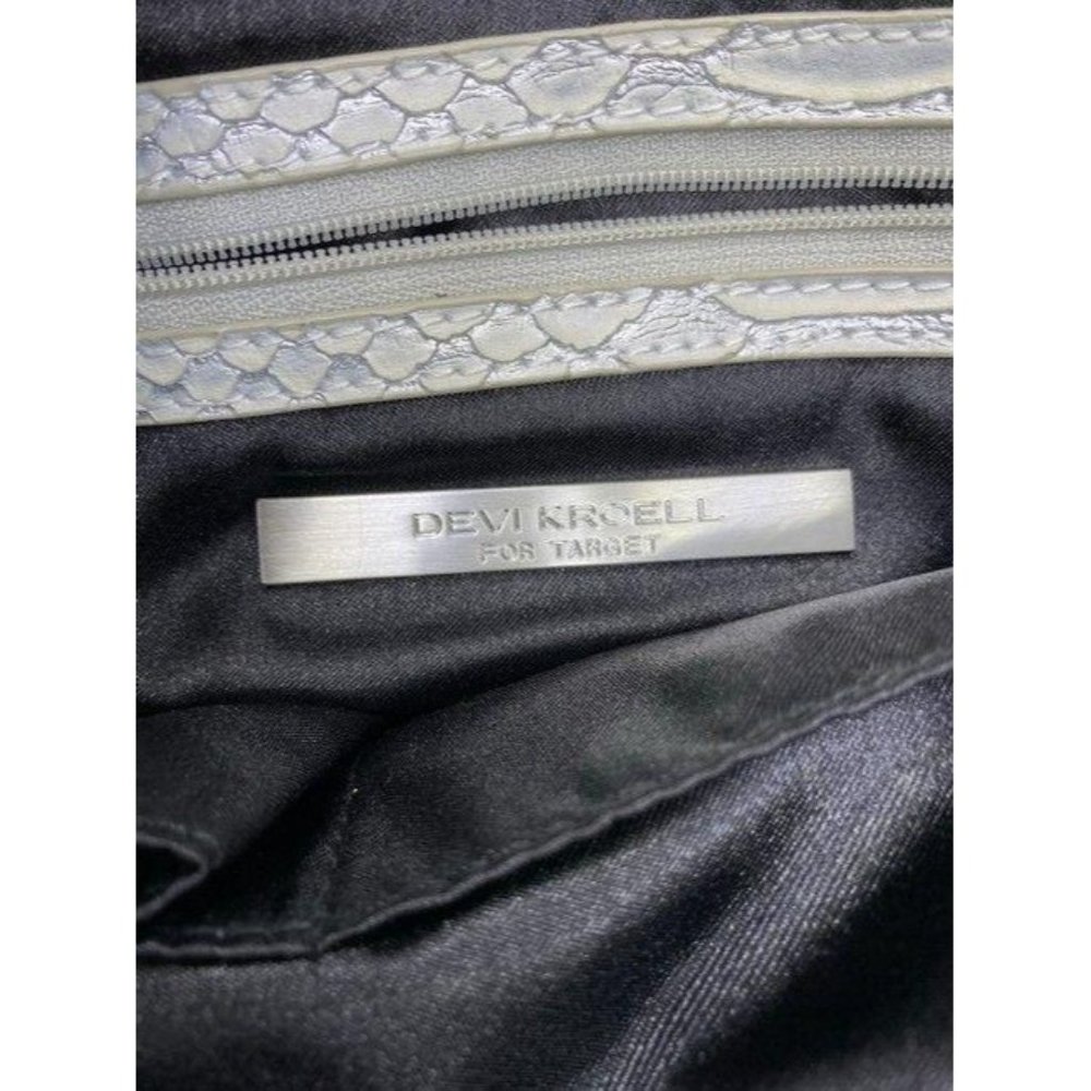 Devi Kroell Shoulder Bag Black Nylon Fabric Tote - Picture 11 of 12
